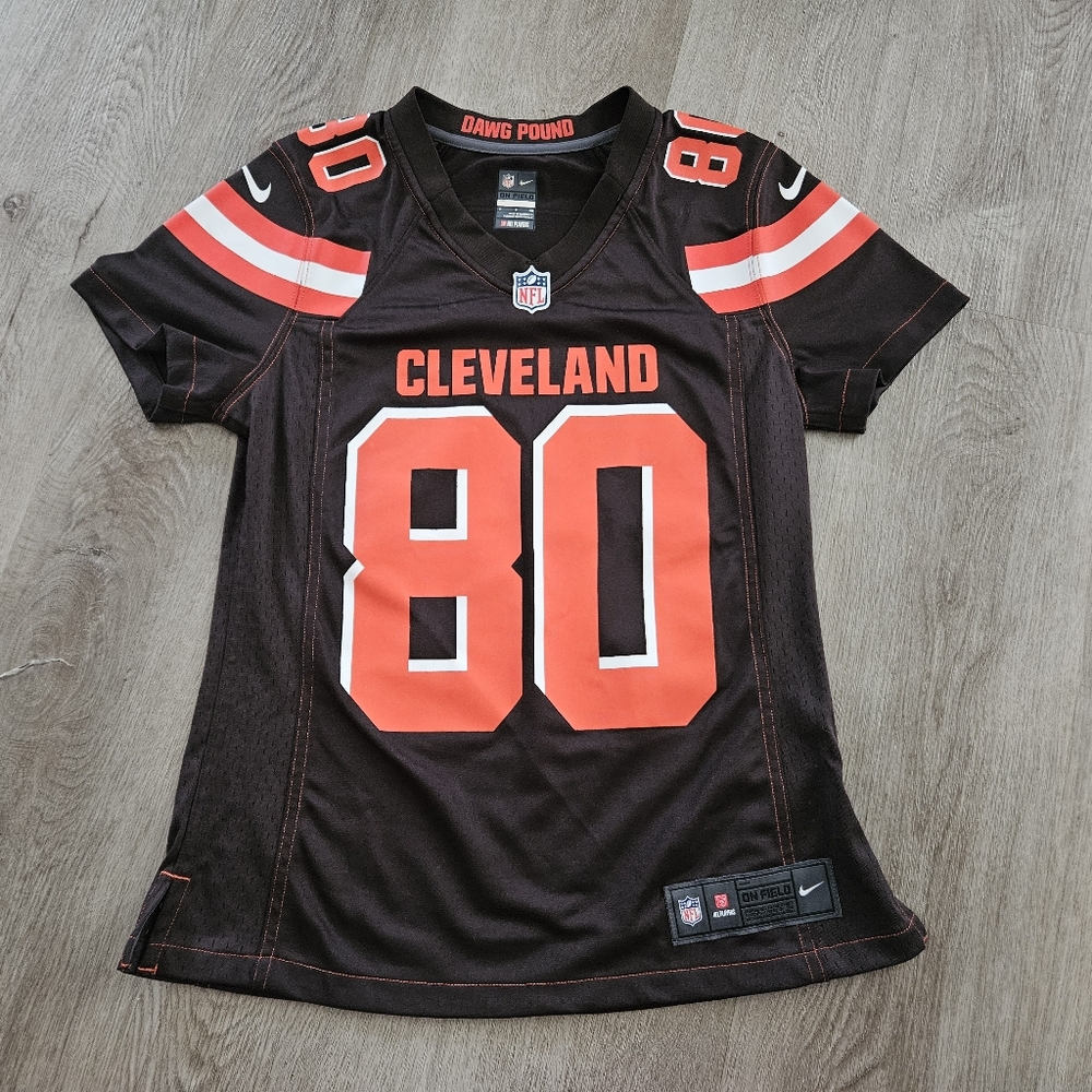 Womens Small Cleveland Browns #80 Landry Nike On Field Jersey